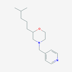molecular formula C16H26N2O B3941484 2-(4-methylpentyl)-4-(4-pyridinylmethyl)morpholine 