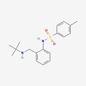 molecular formula C18H24N2O2S B3941505 N-{2-[(tert-butylamino)methyl]phenyl}-4-methylbenzenesulfonamide 