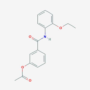 molecular formula C17H17NO4 B3941544 3-{[(2-ethoxyphenyl)amino]carbonyl}phenyl acetate 