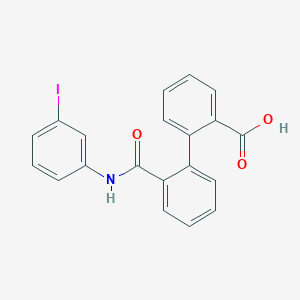 molecular formula C20H14INO3 B3941554 2'-{[(3-iodophenyl)amino]carbonyl}-2-biphenylcarboxylic acid 
