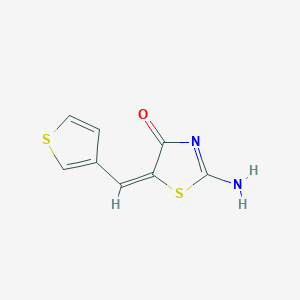molecular formula C8H6N2OS2 B394163 2-Imino-5-(3-thienylmethylene)-1,3-thiazolidin-4-one 
