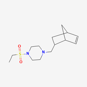molecular formula C14H24N2O2S B3941652 1-(bicyclo[2.2.1]hept-5-en-2-ylmethyl)-4-(ethylsulfonyl)piperazine 