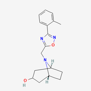 (3-endo)-8-{[3-(2-methylphenyl)-1,2,4-oxadiazol-5-yl]methyl}-8-azabicyclo[3.2.1]octan-3-ol