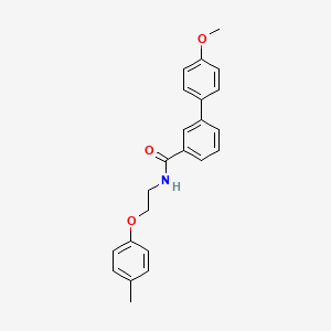 molecular formula C23H23NO3 B3941667 4'-methoxy-N-[2-(4-methylphenoxy)ethyl]-3-biphenylcarboxamide 