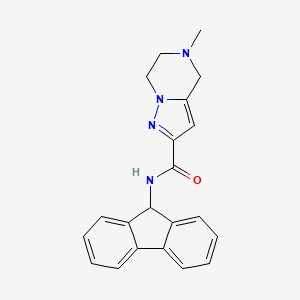 N-9H-fluoren-9-yl-5-methyl-4,5,6,7-tetrahydropyrazolo[1,5-a]pyrazine-2-carboxamide