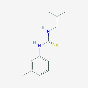 molecular formula C12H18N2S B3941738 N-isobutyl-N'-(3-methylphenyl)thiourea 