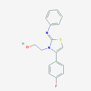 3(2H)-Thiazoleethanol, 4-(4-fluorophenyl)-2-(phenylimino)-, (2Z)-