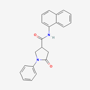 N-1-naphthyl-5-oxo-1-phenyl-3-pyrrolidinecarboxamide