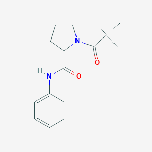 1-(2,2-dimethylpropanoyl)-N-phenyl-2-pyrrolidinecarboxamide