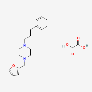 molecular formula C20H26N2O5 B3941792 1-(2-furylmethyl)-4-(3-phenylpropyl)piperazine oxalate 