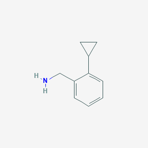 molecular formula C10H13N B039418 (2-Cyclopropylphenyl)methanamine CAS No. 118184-66-0