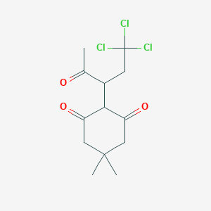 5,5-Dimethyl-2-(1,1,1-trichloro-4-oxopentan-3-yl)cyclohexane-1,3-dione