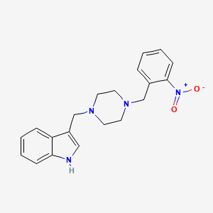 3-{[4-(2-nitrobenzyl)-1-piperazinyl]methyl}-1H-indole
