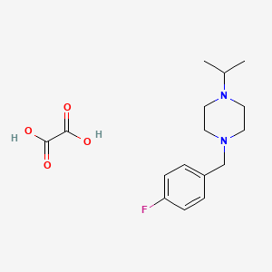 molecular formula C16H23FN2O4 B3941827 1-(4-fluorobenzyl)-4-isopropylpiperazine oxalate 