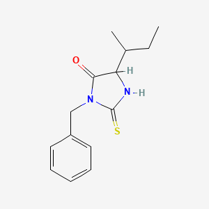 molecular formula C14H18N2OS B3941872 3-benzyl-5-sec-butyl-2-thioxo-4-imidazolidinone 