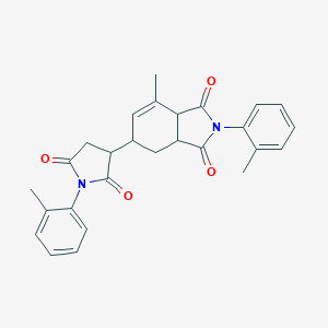 7-methyl-2-(2-methylphenyl)-5-[1-(2-methylphenyl)-2,5-dioxo-3-pyrrolidinyl]-3a,4,5,7a-tetrahydro-1H-isoindole-1,3(2H)-dione