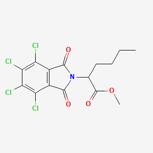 molecular formula C15H13Cl4NO4 B3941892 methyl 2-(4,5,6,7-tetrachloro-1,3-dioxo-1,3-dihydro-2H-isoindol-2-yl)hexanoate 