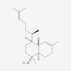 molecular formula C20H34O B039419 (1R,4S,4aR,8aR)-1,6-dimethyl-4-[(2R)-6-methylhept-5-en-2-yl]-3,4,4a,7,8,8a-hexahydro-2H-naphthalen-1-ol CAS No. 121923-99-7