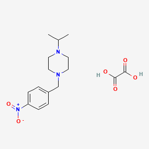 molecular formula C16H23N3O6 B3941955 1-isopropyl-4-(4-nitrobenzyl)piperazine oxalate 