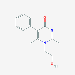 molecular formula C14H16N2O2 B394196 1-(2-hydroxyethyl)-2,6-dimethyl-5-phenyl-4(1H)-pyrimidinone CAS No. 304002-08-2