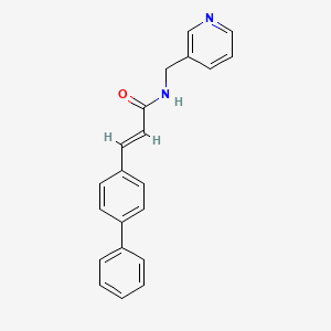 molecular formula C21H18N2O B3941993 3-(4-biphenylyl)-N-(3-pyridinylmethyl)acrylamide 