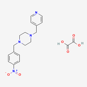 1-(4-nitrobenzyl)-4-(4-pyridinylmethyl)piperazine oxalate