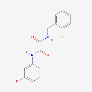 N-(2-chlorobenzyl)-N'-(3-fluorophenyl)ethanediamide