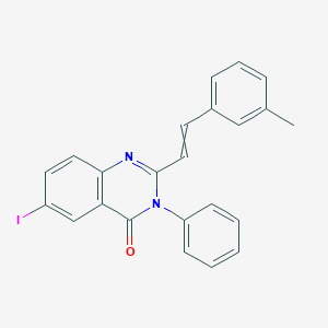 molecular formula C23H17IN2O B3942068 6-iodo-2-[2-(3-methylphenyl)vinyl]-3-phenyl-4(3H)-quinazolinone 