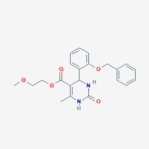 2-Methoxyethyl 4-[2-(benzyloxy)phenyl]-6-methyl-2-oxo-1,2,3,4-tetrahydro-5-pyrimidinecarboxylate