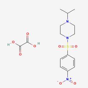 1-isopropyl-4-[(4-nitrophenyl)sulfonyl]piperazine oxalate