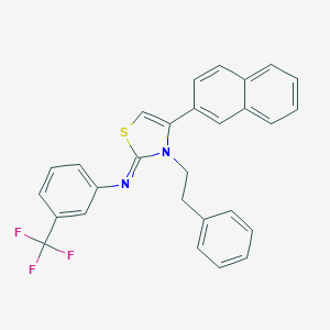N-[4-(2-naphthyl)-3-phenethyl-1,3-thiazol-2(3H)-yliden]-N-[3-(trifluoromethyl)phenyl]amine