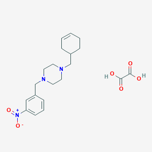1-(3-cyclohexen-1-ylmethyl)-4-(3-nitrobenzyl)piperazine oxalate