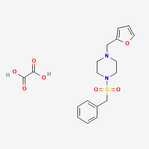 molecular formula C18H22N2O7S B3942170 1-(benzylsulfonyl)-4-(2-furylmethyl)piperazine oxalate 