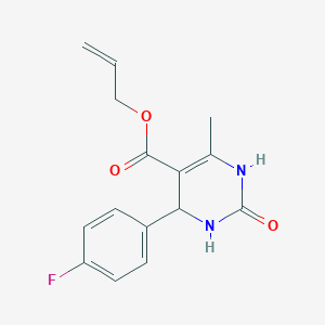 molecular formula C15H15FN2O3 B394219 Allyl 4-(4-fluorophenyl)-6-methyl-2-oxo-1,2,3,4-tetrahydro-5-pyrimidinecarboxylate 