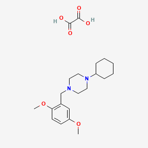 molecular formula C21H32N2O6 B3942224 1-cyclohexyl-4-(2,5-dimethoxybenzyl)piperazine oxalate 