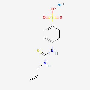 molecular formula C10H11N2NaO3S2 B3942236 sodium 4-{[(allylamino)carbonothioyl]amino}benzenesulfonate 
