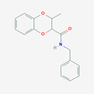 molecular formula C17H17NO3 B3942242 N-benzyl-3-methyl-2,3-dihydro-1,4-benzodioxine-2-carboxamide 