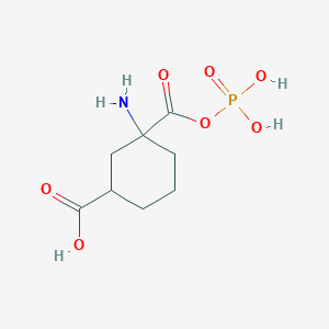 molecular formula C8H14NO7P B039423 gamma-Cycloglutamyl phosphate CAS No. 122651-69-8
