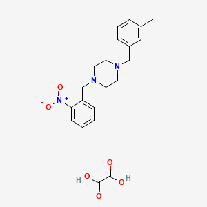 1-(3-methylbenzyl)-4-(2-nitrobenzyl)piperazine oxalate