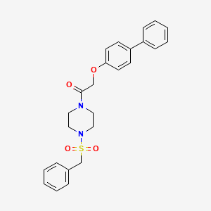 1-(benzylsulfonyl)-4-[(4-biphenylyloxy)acetyl]piperazine