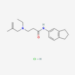 molecular formula C18H27ClN2O B3942362 N~1~-(2,3-dihydro-1H-inden-5-yl)-N~3~-ethyl-N~3~-(2-methyl-2-propen-1-yl)-beta-alaninamide hydrochloride 