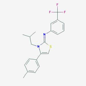 N-(3-isobutyl-4-(4-methylphenyl)-1,3-thiazol-2(3H)-ylidene)-N-[3-(trifluoromethyl)phenyl]amine