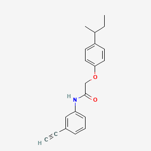 molecular formula C20H21NO2 B3942422 2-(4-sec-butylphenoxy)-N-(3-ethynylphenyl)acetamide 