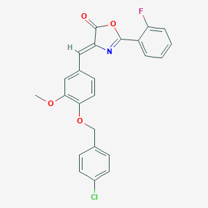 (4Z)-4-{4-[(4-chlorobenzyl)oxy]-3-methoxybenzylidene}-2-(2-fluorophenyl)-1,3-oxazol-5(4H)-one