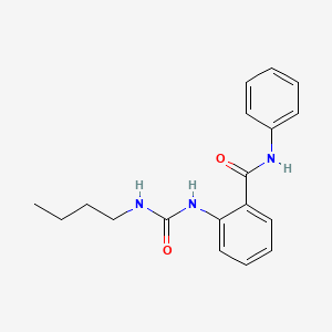molecular formula C18H21N3O2 B3942485 2-{[(butylamino)carbonyl]amino}-N-phenylbenzamide 
