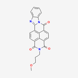 molecular formula C24H17N3O4 B3942493 2-(3-methoxypropyl)benzimidazo[2,1-b]benzo[lmn]-3,8-phenanthroline-1,3,6(2H)-trione CAS No. 52671-74-6