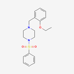 molecular formula C19H24N2O3S B3942499 1-(2-ethoxybenzyl)-4-(phenylsulfonyl)piperazine 