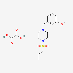 molecular formula C17H26N2O7S B3942524 1-(3-methoxybenzyl)-4-(propylsulfonyl)piperazine oxalate 