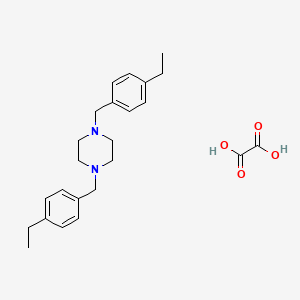 molecular formula C24H32N2O4 B3942551 1,4-bis(4-ethylbenzyl)piperazine oxalate 