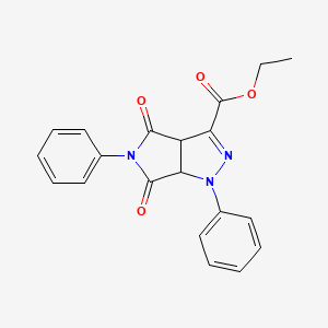 ethyl 4,6-dioxo-1,5-diphenyl-1,3a,4,5,6,6a-hexahydropyrrolo[3,4-c]pyrazole-3-carboxylate
